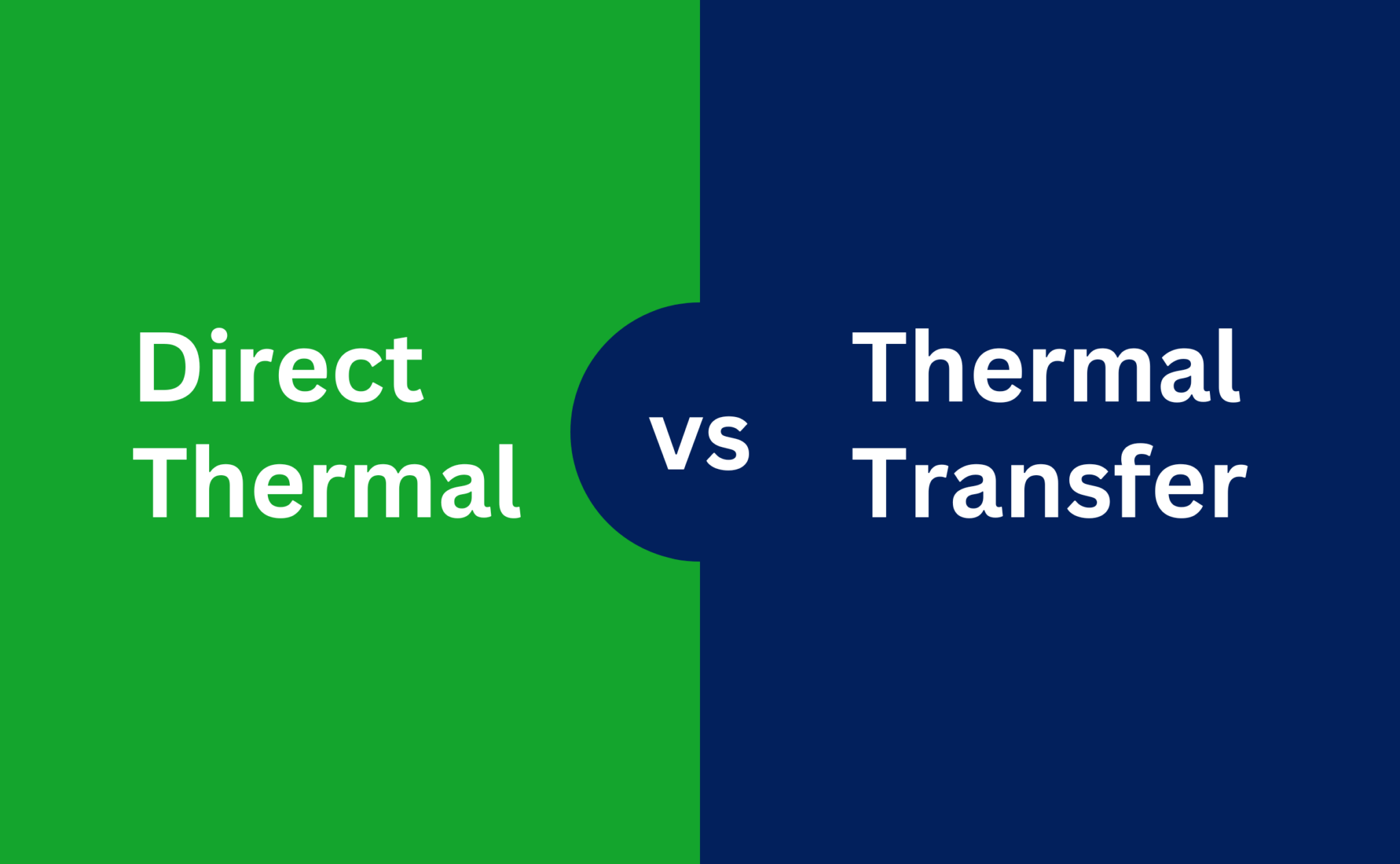 Direct Thermal vs Thermal Transfer Printing What’s the Difference